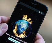  Klima-App auf einem Smartphone