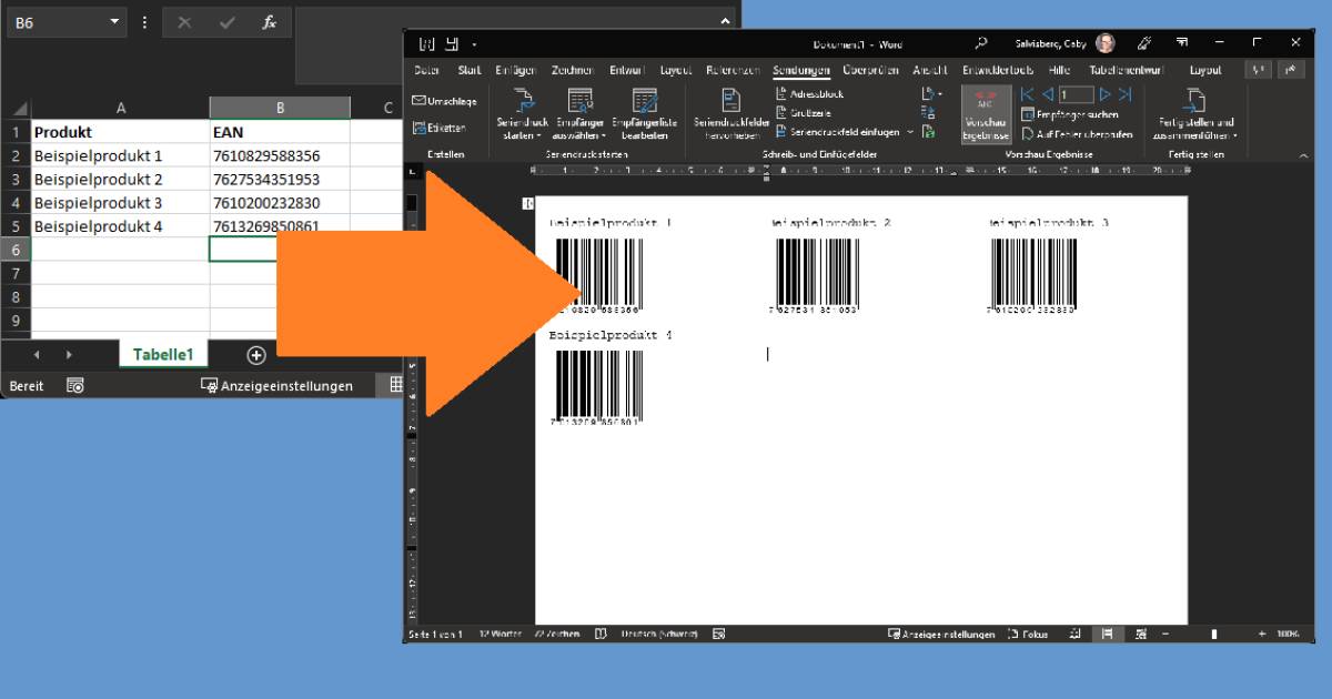 Excel-und-Word-Strichcode-per-Seriendruck