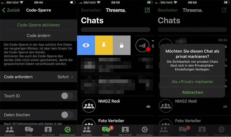 Threema Nachricht Löschen Wenn Noch Nicht Zugestellt Threema für iPhones: So verwenden Sie die neuen Funktionen - pctipp.ch