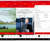Screenshots aus der SBB-Preview-App