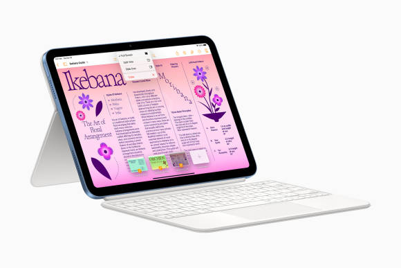 Ein Apple iPad mit Folio-Keyboard