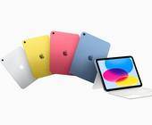Das neue iPad 10 von Apple in vier verschiedenen Farben