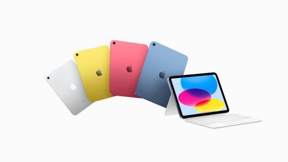 Das neue iPad 10 von Apple in vier verschiedenen Farben 