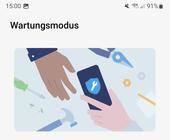 Samsungs App-Banner zum Wartungsmodus