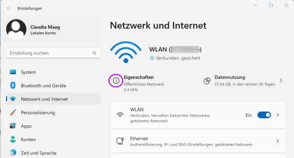 WLAN-Einstellungen