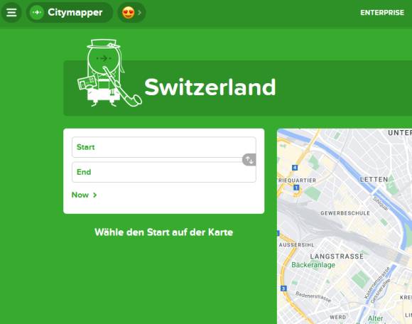 Citymapper Webversion 