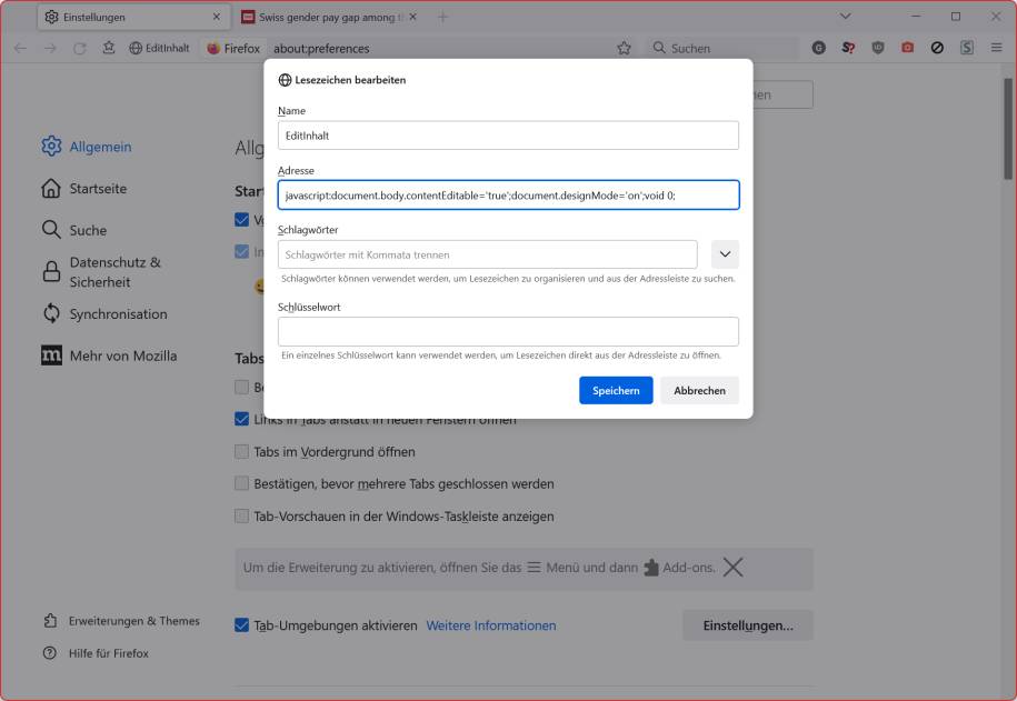 Firefox & Chrome seitenInhalte editierbar machen pctipp.ch