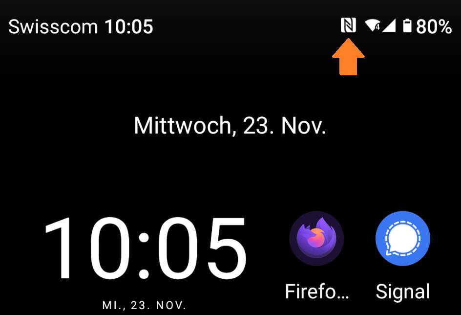 Android: Was bedeutet dieses N-Icon oben rechts? 