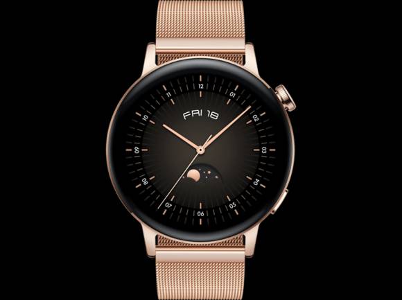 Huawei Watch GT 3 in einer Art Rosé-Gold