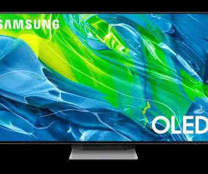 Ein Samsung QE55S95BAT Smart-TV 