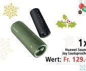Adventskalender-Banner mit Huawei Sound Joy Lautsprecher