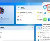iCloud im Webbrowser, markiert ist die Kontakte-Funktion