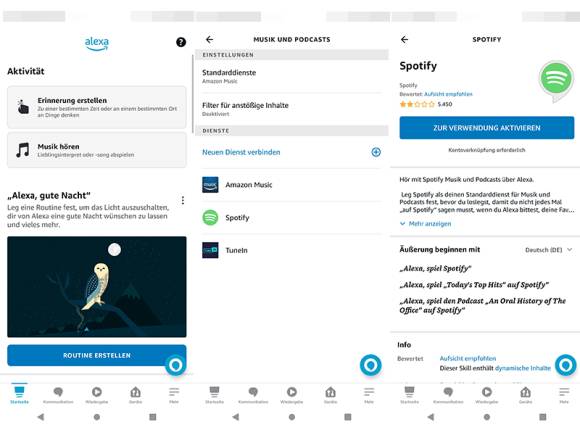 Alexa-App Skill Spotify 