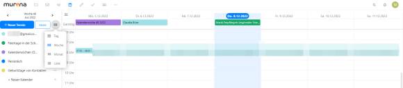 Google Kalender in Murena Cloud