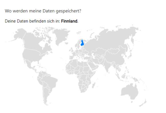 Wo werden Ihre Daten gespeichert? In Finnland