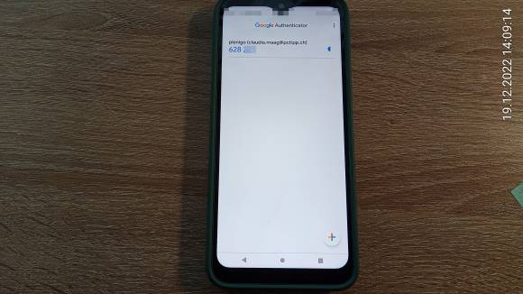 2FA-Code von Google Authenticator