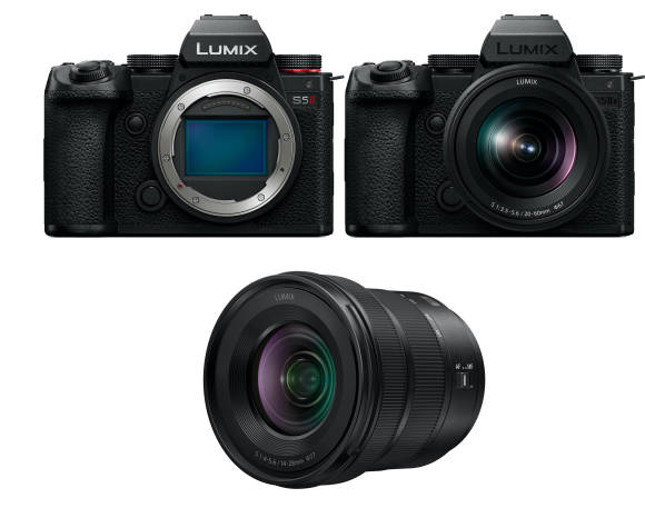 Die Lumix S5II und S5IIX sowie ein passendes Objektiv 