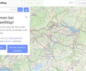 Webseite OpenStreetMap