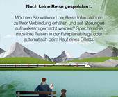 Screenshot der SBB-App