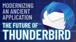 Thunderbird-Logo und "The Future of Thunderbird"