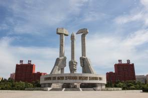 Symbolbild zeigt Parteigründungs-Monument in Pjöngjang, Nordkorea 