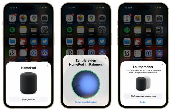 Die Einrichtung eines HomePods in drei Stufen