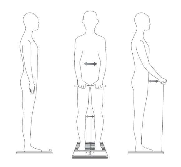 Zeichnung der Idealen Position auf der Body Scan