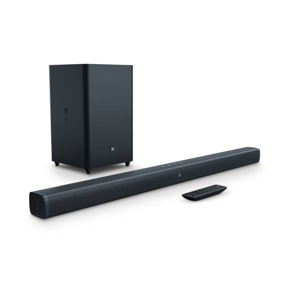 Eine Soundbar mit Subwoofer von JBL