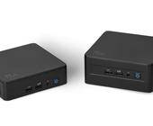 Zwei Klein-PCs in Schwarz, des Typs Intel NUC 13