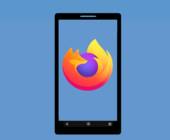 Ein Firefox-Logo auf einem Smartphone