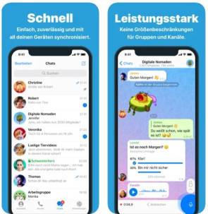 Werbebild zur Telegram iOS App 