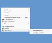 Desktop-Kontextmenü mit dem Befehl 