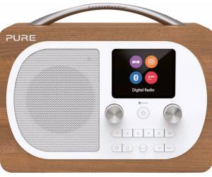 Ein Pure Evoke DAB+ Radio mit Holzgehäuse
