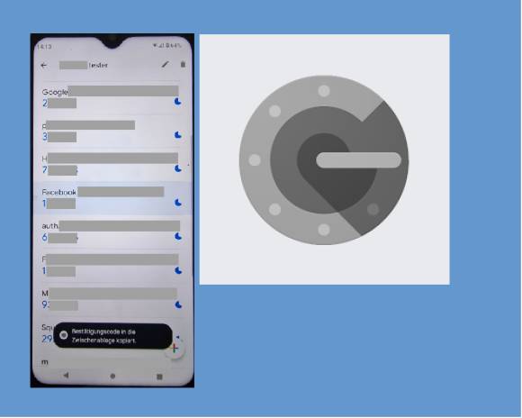 Google-Authenticator-App und Logo 