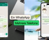 Zwei Smartphones mit derselben WhatsApp-Session