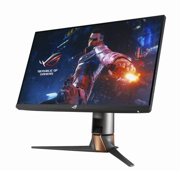 Ein Asus-Monitor mit der Kampfszene aus einem Game