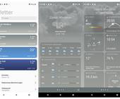 Wetter-App für Android im iOS-Stil