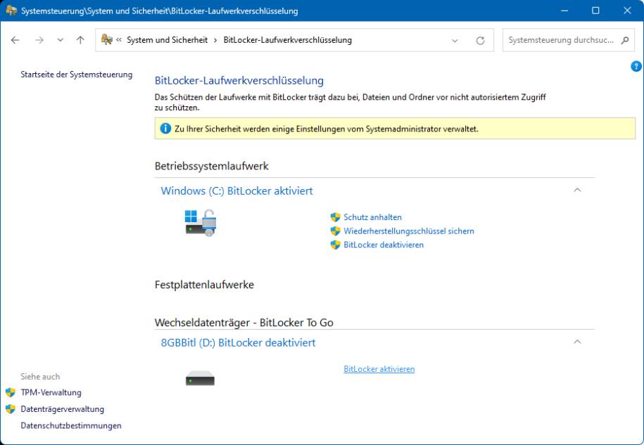 Windows 11 USBStick mit BitLocker verschlüsseln pctipp.ch