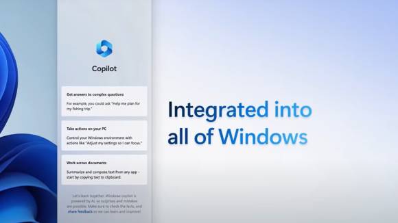 Microsofts Info-Banner zu Windows-Copilot