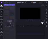 Clipchamp-Screenshot, Projekt starten (Medien importieren)