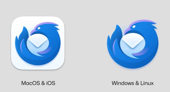 Das neue Logo unter MacOS und unter Windows/Linux