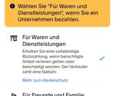 Screenshot Paypal-Zahlung