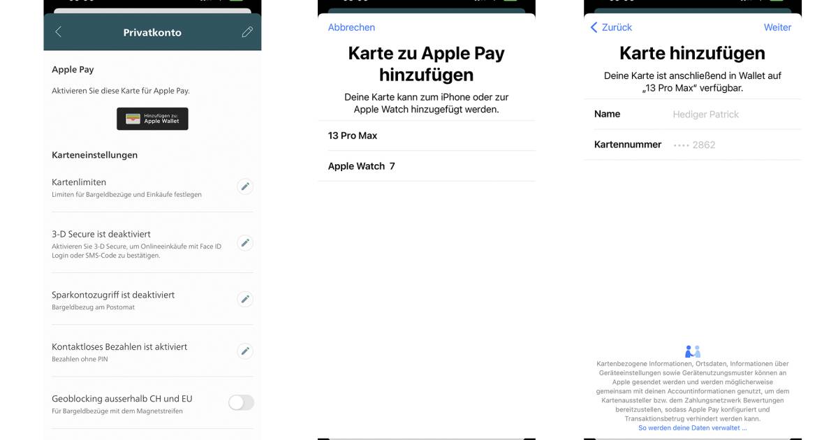 Wallet-PostFinance-Card-mit-Apple-Pay-verwenden