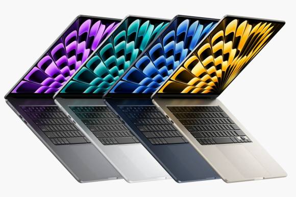 Das 15-Zoll-Modell ist in denselben vier Farben erhältlich wie das kleine Schwestermodell Vier MacBook Air in verschiedenen Farben