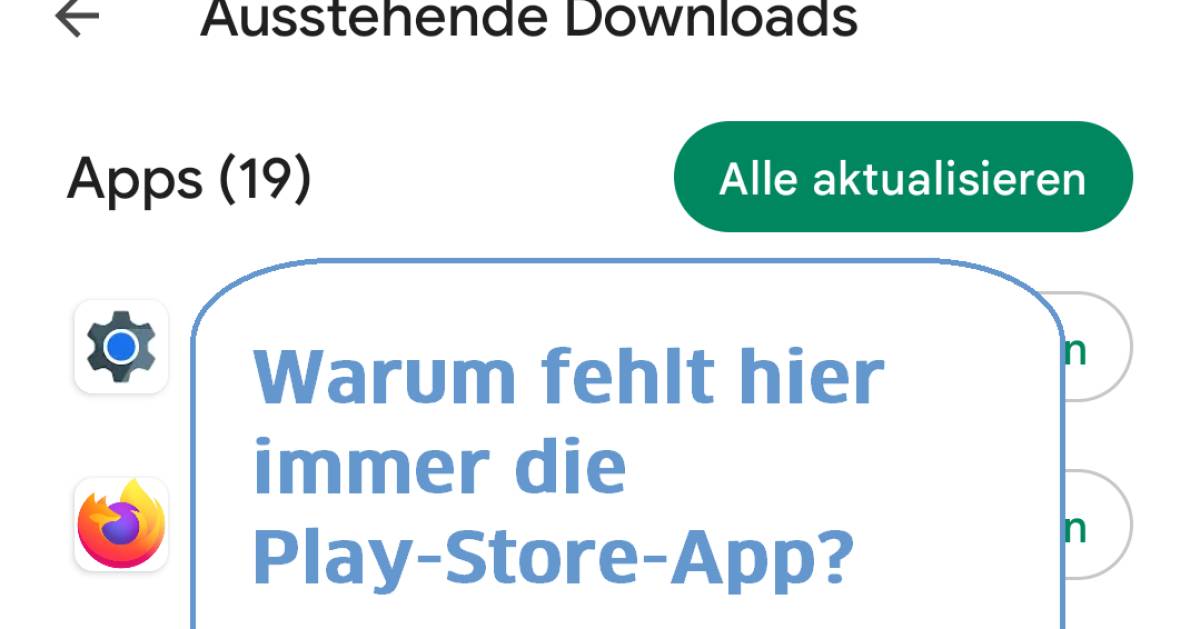 Google Play Store Aktualisieren