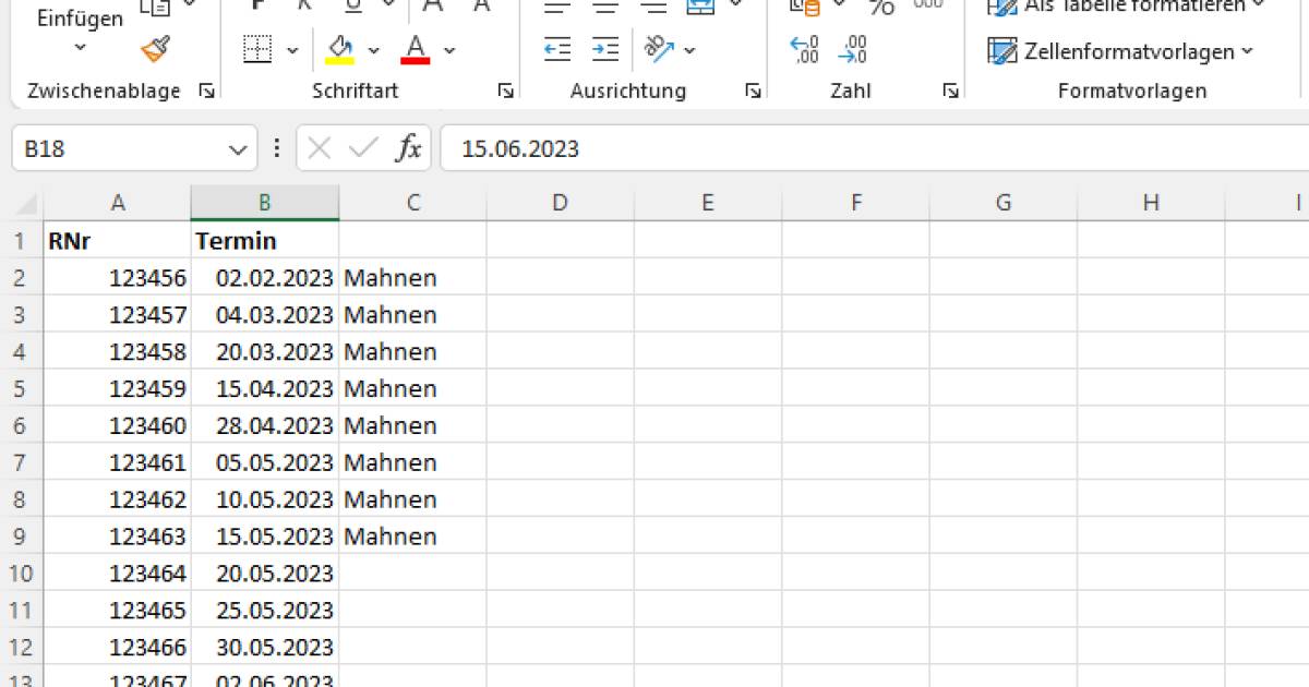 Excel Text ausgeben, wenn Datum länger als 1 Monat her pctipp.ch