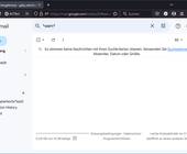 Screenshot einer Suche in Gmail
