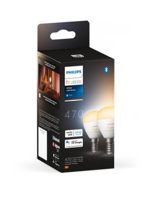 Verpackung eines Philips Hue Luster, eine Birne in Tropfenform