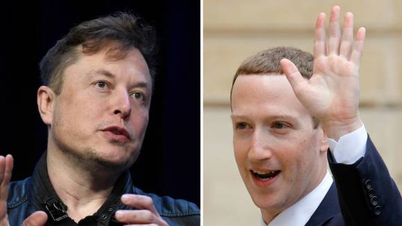 Elon Musk und Mark Zuckerberg 