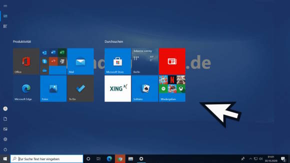 Das Windows-10-Startmenü